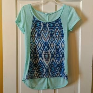 Maurice's top, small, mint color